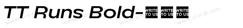 TT Runs Bold字体转换
